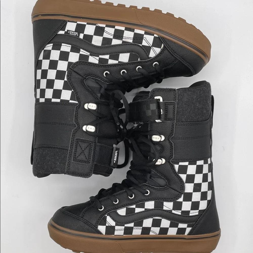 Vans Hi-Standard LL DX Men’s 8.5 Black White Checkerboard Lace Snowboard Boots